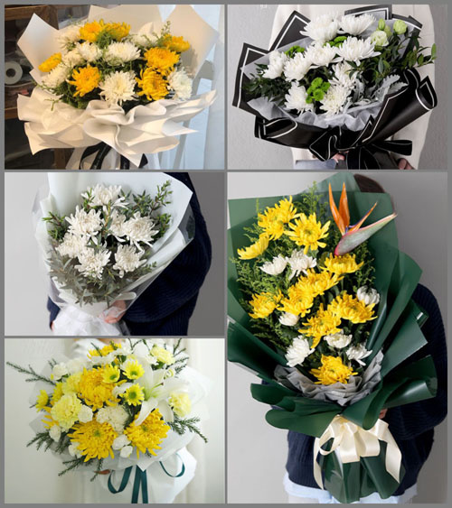 浙江省温州苍南县龙港镇东排村白事花束代送